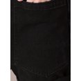 thumbnail image 5 of Mono de mezclilla sin mangas para mujer INSPIRE CHIC, pantalones cortos casuales sueltos con bolsillos, 2XL negro, 5 of 5