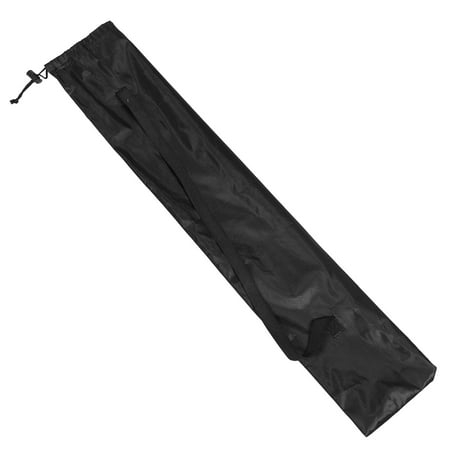 OUNONA Outdoor Trekking Poles Storage Bag Lightweight Foldable Nylon Hiking Poles Carry Case Black Walking Stick Organizer For Camping Gear Fishing Rods