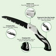 thumbnail image 6 of Berry&Bird Folding Saw Gardening Hand Pruning Saw 7.5''Rugged SK5 Steel Blade US, 6 of 8