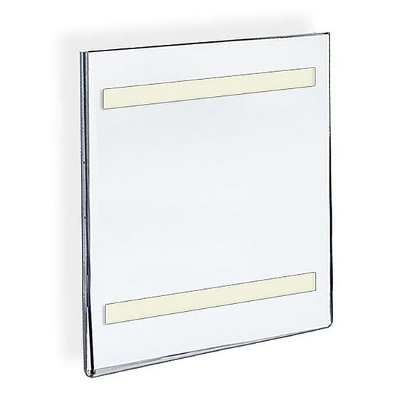 Azar 122024 5.5"W x 8.5"H Acrylic Sign Holder with Adhesive Tape , 10Pack