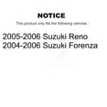 thumbnail image 2 of Transit Auto Rear Disc Coated Rotors Ceramic Pads and Parking Brake Shoes Kit for Car Suzuki Forenza Reno KGC-103142, 2 of 11