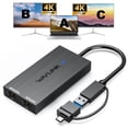 thumbnail image 1 of Adaptador USB 3.0 y USB C a HDMI dual 4K @60Hz WAVLINK, 1 of 9