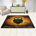 thumbnail image 2 of GZHJMY Halloween Owl on Full Moon Non Slip Area Rug for Living Dinning Room Bedroom Kitchen, 2' x 3'(24 x 36 Inches), Halloween Holiday Nursery Rug Floor Carpet Yoga Mat, 2 of 6