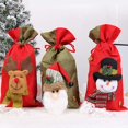 thumbnail image 1 of Bolsas de Navidad con cordón de Santa Sacks, bolsas de Navidad de tela con diseño 3D para suministros de fiesta de Navidad, 14,5 X 7,7 pulgadas ShuxiuWang 8390613539335, 1 of 1