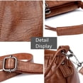 thumbnail image 6 of Btomtd Vintage Shoulder Bag for Women, Multi-Layered Handbag with Large Capacity, Casual Crossbody Bag and Classic Purse for Daily Carry, Brown, 6 of 9