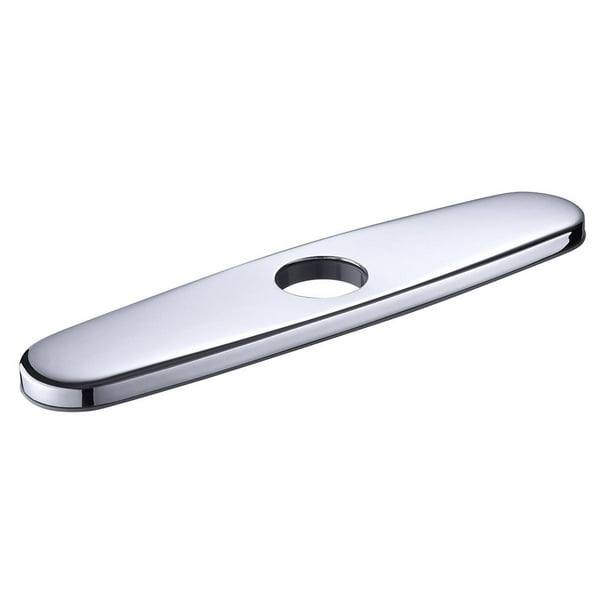 Aquaterior® 10" Faucet Plate Hole Cover Deck Plate Stainless Steel for
