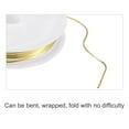 thumbnail image 4 of Uxcell 18 Gauge Copper Wire 1mm Dia Gold Tone Resistant Beading Wires Pendant Making Art Craft 1.5M 3 Rolls, 4 of 6