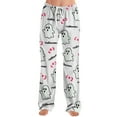 thumbnail image 7 of Halloween Womens Pajama Pants Loose Fit Wide Leg Trouser Pants Halloween Lounge Sleepwear Pj Bottoms, 7 of 7