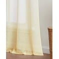 thumbnail image 2 of Ombre Semi Sheer Light Filtering Grommet Window Curtains & Drapes 76 x 84 Yellow, 2 of 5