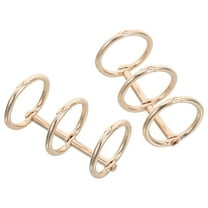 Soimiss 2Pcs White Metal Binder Rings for Loose Leaf Calendars Notebooks and Document Binding