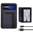 thumbnail image 1 of Batería y Cargador USB PowerTrust para Panasonic VW-VBT380 VW-VBT190 Negro, 1 of 8