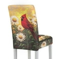 thumbnail image 2 of Xoenoiee Cardinal Daisy Print Stretch Chair Covers for Dining Room, Removable Dining Room Chair Covers Washable Dining Chair Slipcovers Seat Protector for Home Banquet, 1 Set, 2 of 7