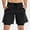 Black, variant on LYMAYTER Men's Tight High Shorts for S-2XL Fake Two Piece Shorts Stretch Sports Shorts
