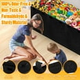 thumbnail image 4 of Extra Large Toy Box, Collapsible Storage Organizer Bins with Lids, Sturdy Big Toy Chest Boxes Baskets for Kids, Boys, Girls, Nursery, Playroom, Living Room, Bedroom, 40"x14"x16", Black, 4 of 10