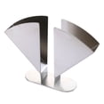 thumbnail image 1 of MasteelfCA 1pc Stainless Steel Tissue Storage Rack Desktop Sector Shaped Serviette Holder, 1 of 8