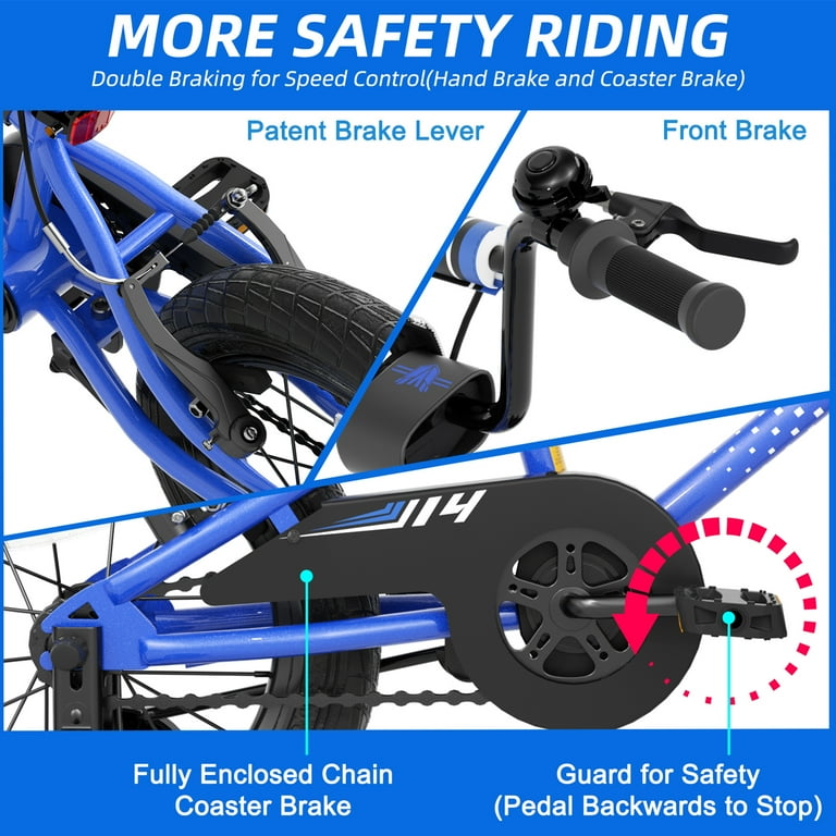 XJD BMX Style Kids Bike for 2-8 Years Old Boys Girls Toddlers 12