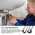 thumbnail image 3 of For basin wrench sink wrench set 7 sizes universal plumbers wrench multifunctional carbon steel fauc, 3 of 5