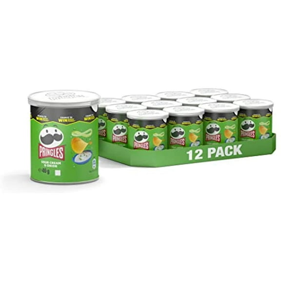 Pringles Sour Cream And Onion Flavour 40 G (Pack Of 12)