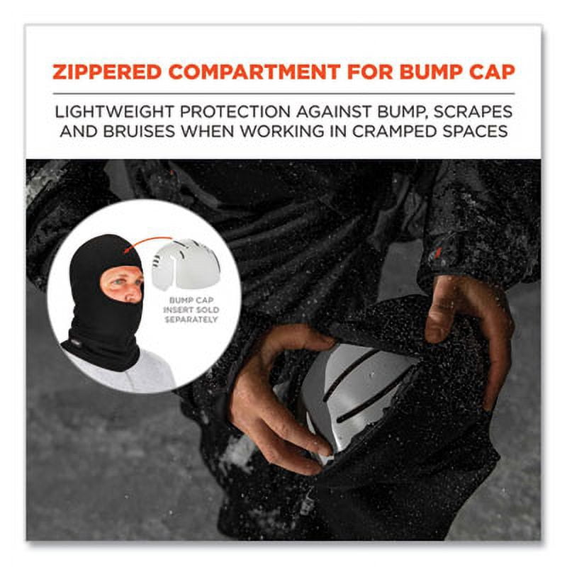 N-Ferno 16894 Zippered Balaclava Face Mask, Black