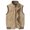 Gold Jacket for Men, variant on Mens Cargo Vest Outdoor Photography And Sports Vest Jacket with Pocket Solid Color Zipper Stand-up Collar Coat Sleeveless Jacket Gold 54