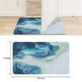 thumbnail image 6 of Teal Blue Marble Abstract Door Mat,Non Slip Absorbent Welcome Mat Super Floor Door Mats for Indoor Outdoor Kitchen, 6 of 6