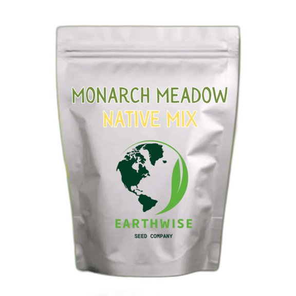 Earthwise Monarch Meadow Native Wildflower Seed Mix,Full Sun, 1 oz Covers 150 sq ft, Spring to Summer Blooming, Zones 6-9