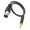 Black, variant on Jesscasday 3.5mm To XLRs Male Sound Cable With Metal Housing Balanced Connection For Studio Microphones And Phantoms Power Devices