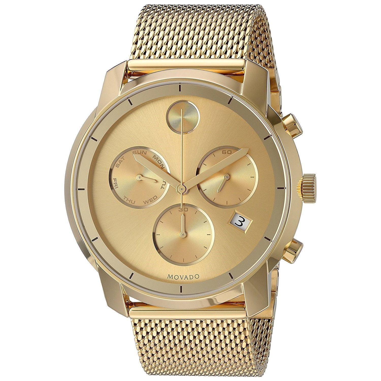 Movado Bold Yellow Gold Diamond Dial Men's Watch 3600374 | Walmart Canada