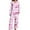 Pink-d, variant on Women's Silk Pajamas Valentines Day Pjs Long Sleeve Bow Print Button down Loungewear Cute Matching Sets for Women