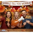 thumbnail image 5 of PMU Thanksgiving Turkey Drumstick Headband and 24in Giant Turkey Drumstick Inflatable Set Party Costume Accessories (2/Pkg) Pkg/1, 5 of 7