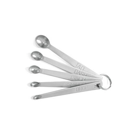 

Norpro Mini Stainless Steel Measuring Spoons Set of 5 (tad dash pinch smidgen and drop)