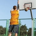 thumbnail image 5 of Sikiie Bees on Hive Honeycomb Basketball Jersey Reversible Men's Mesh Athletic Sports Shirts Training Practice S-4XL3X-Large, 5 of 6