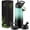 Gradient Mint Black, variant on SipX™ 25 oz Insulated Water Bottle with 3 Lids – Leakproof Stainless Steel, Triple Insulated – Green
