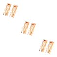 thumbnail image 3 of fastboy Hair Ornaments Sturdy Simple Styling Tools Side Clip Snap Fastener Clip Gold 3Set, 3 of 6