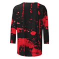 thumbnail image 5 of Pisexur Chandails en Molleton d'Halloween pour Femmes Manches 3/4 Col Rond Chandails en Molleton Graphiques Amusants Chandails à Capuchon Chandail Tops Tendance Automne Chandail Tops Blouses, 5 of 5