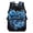 Blue Turtle Floral, variant on KUIFORTI Galaxy Wolf Print Kids Backpack Large Capacity with Multiple Organizer Pockets Suitable for Elementary Primary Middle Back to School Supplies for Students
