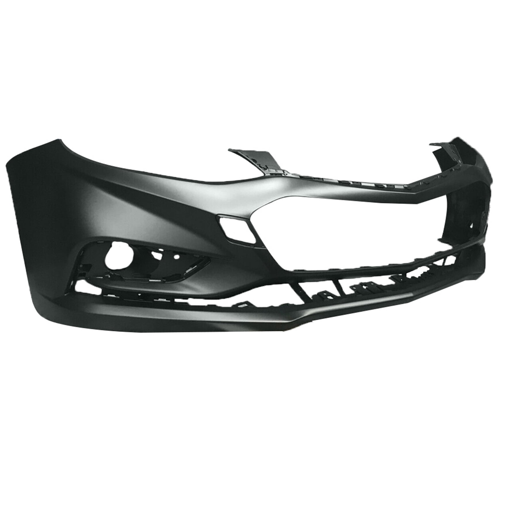 Unpainted Front Bumper Cover Replacement for Chevy Cruze Sedan & Hatch w/o Park Assist 2016 2017 2018