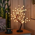 thumbnail image 5 of Árbol de luz LED, árbol de rosas, blanco cálido, ramas ajustables, lámpara de árbol LED, árbol decorativo, iluminación de árbol iluminada, Indo, 5 of 5