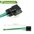 thumbnail image 4 of Unique Bargains 5 Pins 60V 40A Auto Relay with Plastic Hanging Hole with Harness Sockets Waterproof Car Relay 1 Pc, 4 of 6