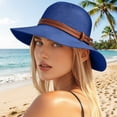 thumbnail image 2 of HuangHuanChen Sun Hats For Women Summer UPF 50+ UV Protection Sun Hat Wide Brim Packable Foldable Bucket Hat Garden Sunhat for Women Beach Hat for Travel Holiday Blue One Size, 2 of 6