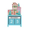 thumbnail image 2 of Calendario Navideño de Cuenta Regresiva de Madera onlyliua Adorno de Decoración de Escritorio, 2 of 6