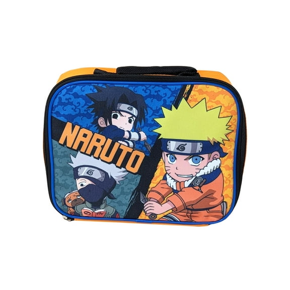 Naruto Insulated Lunch Bag Sasuke Kakashi Pakkun Anime