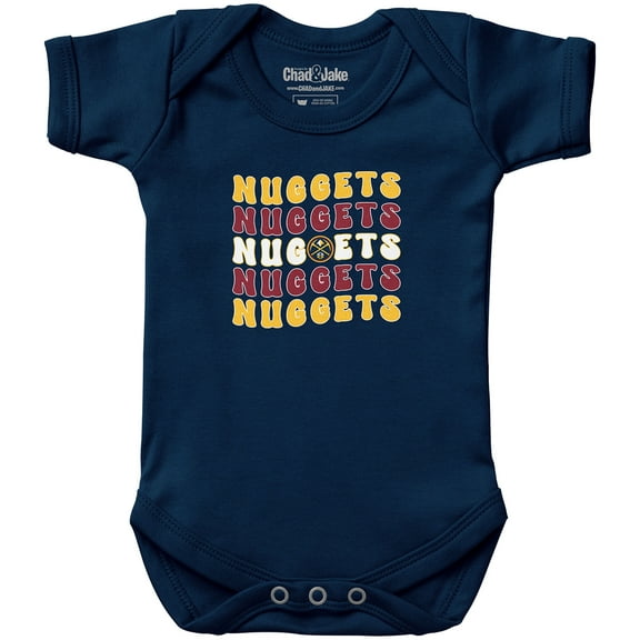 Newborn & Infant Chad & Jake  Navy Denver Nuggets Groovy Bodysuit
