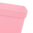 thumbnail image 2 of NFTIGB Plastic Square Plant Pot Planter 3.15 in / 8 cm with Tray Succulent Container Pink, 2 of 9