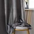 thumbnail image 5 of WiseWater Luxury 2 Piece Solid Print Blackout Velvet Curtains, 5 of 9