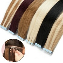 SEGO Tape in Hair Extensions 100% Real Remy Human Hair Long Straight Gold Hair Acessories Clearance