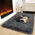 thumbnail image 2 of Alfombra Noahas 60x90 cm Gris Oscuro Suave Antideslizante, 2 of 8