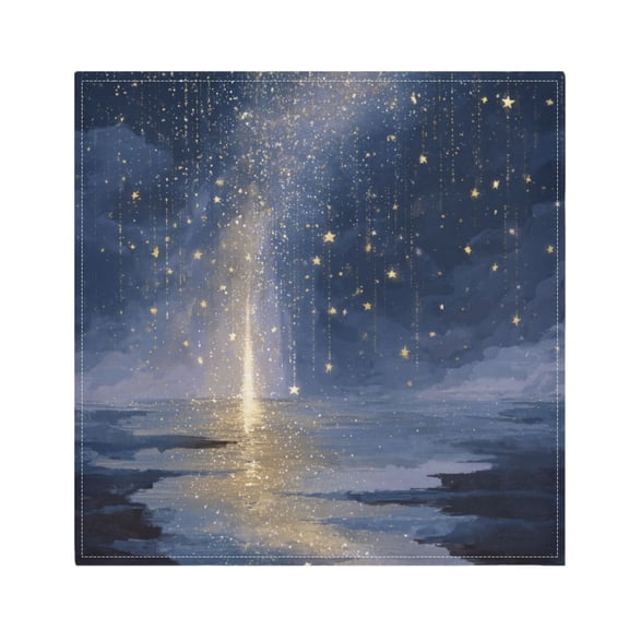 1 Pack 20'' x20" Satin Table Napkins Dinner Napkins for wedding Party Decoration events Sky Full Of Shooting Stars