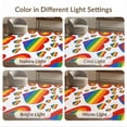 thumbnail image 7 of ODIKA Door Symmetrical Welcome Frame Lgbt Striped Bold Doormat Motif Refined for Playroom, Bedroom, Reading Nook, Pet Friendly & Kids Safe Play, 7 of 7