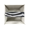 thumbnail image 4 of Psesaysky PU Leather Waterproof Tissue Box Holder, Square Napkin Facial Tissues Boxes Dispenser, Zebra Stripes Home Office Car Tissue Holder Decorative Container, 4 of 7